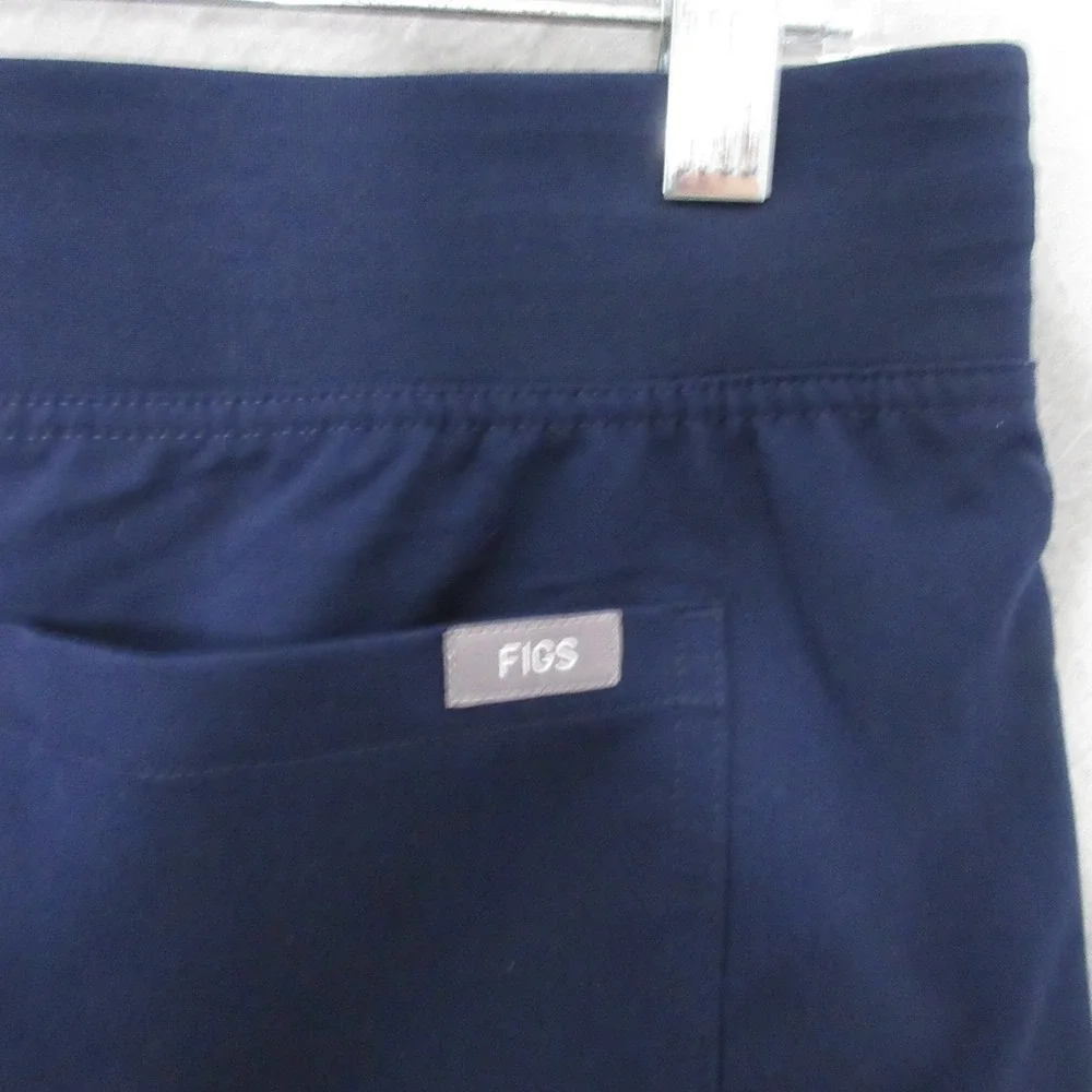 Figs Scrub Pants‎ Men XL Blue Livingston Basic Straight Medical Drawstring NWT